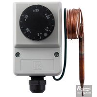 Picture: Encased adjustable capillary thermostat, -35/+35°C, 1.5 m capillary, IP40
