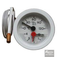 Picture: Termomanometr 0-120°C, 4 bar, kapilára 1 m, d=57,5 mm, bílý