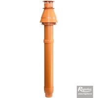 Picture: Komínek 60/100 PP červený průchod otvorem pr. 125 mm