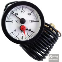 Picture: Termomanometr 0-120°C, 0-4 bar, kapilára 1 m, d=57,5 mm