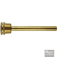 Picture: Jímka pro 1 čidlo, 7 x 9 x 100 mm, 1/2", mosaz
