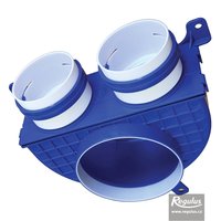 Stropní vyústka se zdvojeným potrubím 2x75/125 mm Picture: Stropní vyústka se zdvojeným potrubím 2x75/125 mm