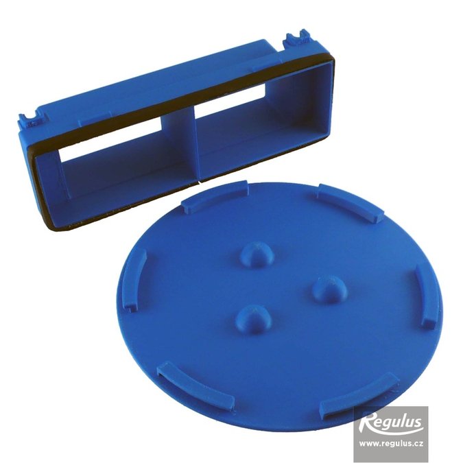 Sada s redukcí pro přechod na ploché potrubí a víkem 125 mm Photo: Sada s redukcí pro přechod na ploché potrubí a víkem 125 mm