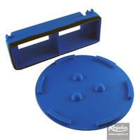 Sada s redukcí pro přechod na ploché potrubí a víkem 125 mm Picture: Sada s redukcí pro přechod na ploché potrubí a víkem 125 mm