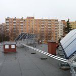 Solární kolektory - sociální služby Chomutov