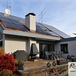 Tepelné čerpadlo a solární systém pro vytápění a přípravu vody pro rodinný dům